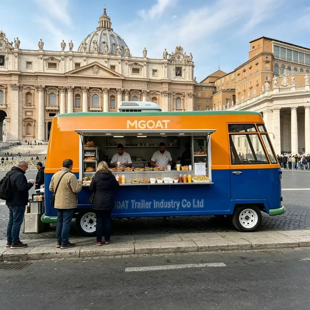 Commercial Mobile Food Van wit - огляд і ціна Hot Dog Vending Cart