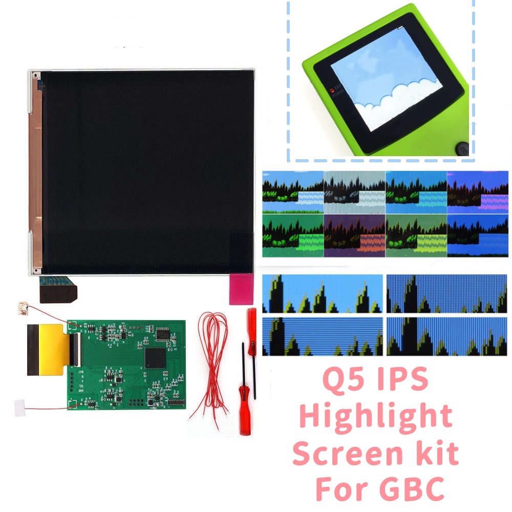 HISPEEDIDO For GBC 3.1' Q5 IPS - огляд і ціна Lcd Screen Arcade