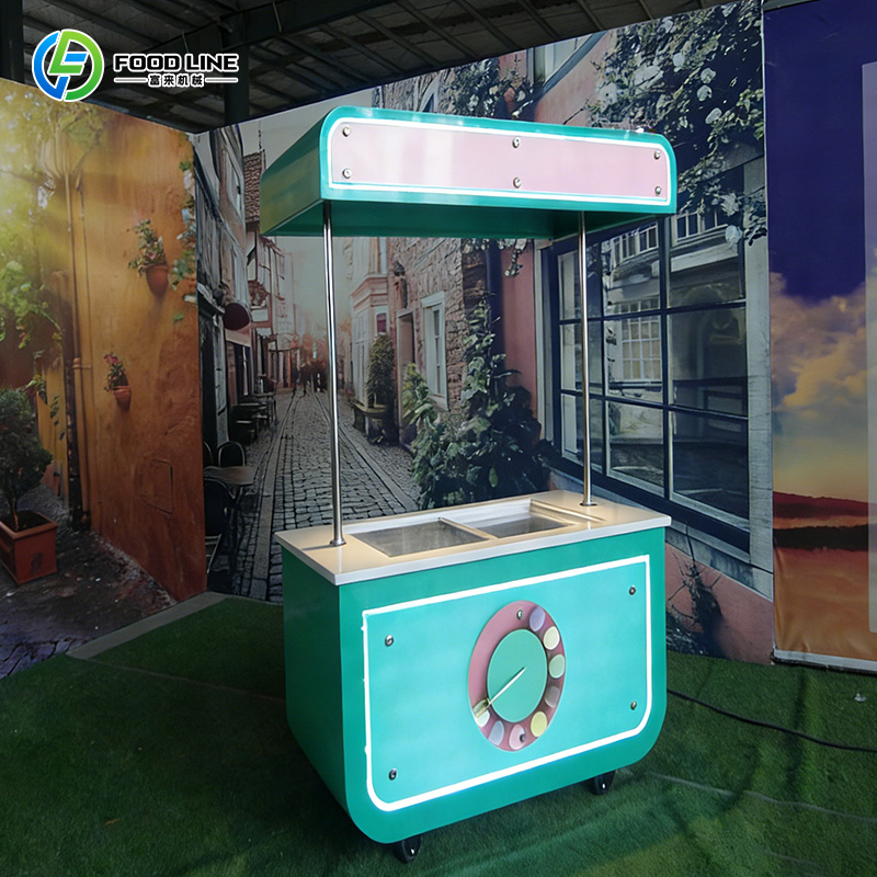 Outdoor Ice Cream Mini Cart Fl - огляд і ціна Hot Dog Vending Cart
