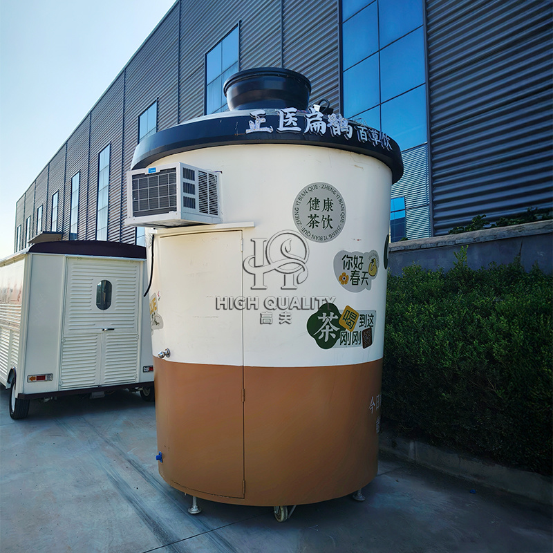 Custom BBQ Pizza Food Truck wi - огляд і ціна Hot Dog Vending Cart