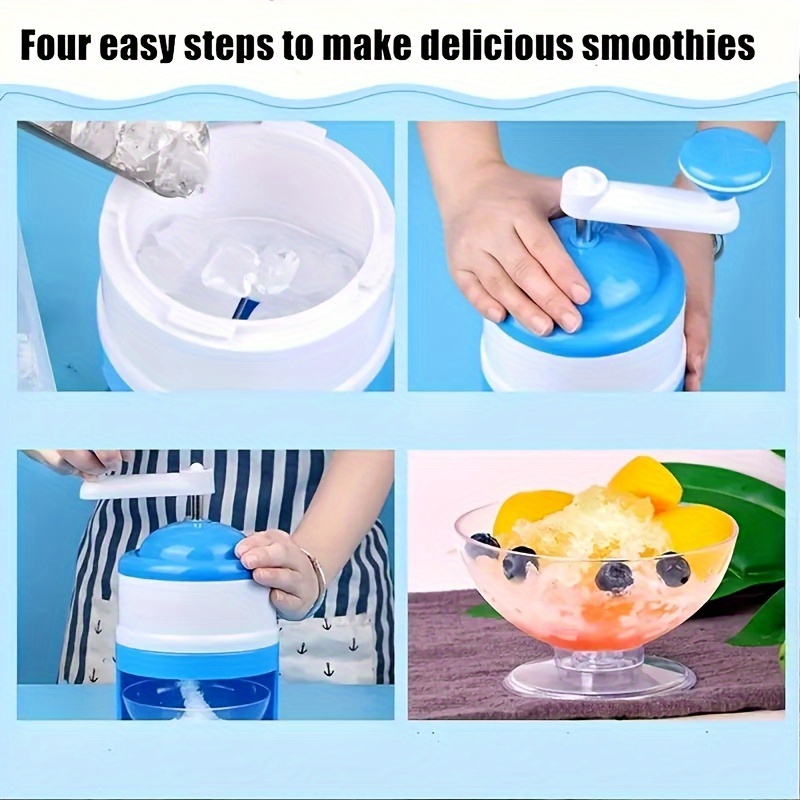 Portable Hand Crank Snow Cone  - огляд і ціна Slushie Machine Vending